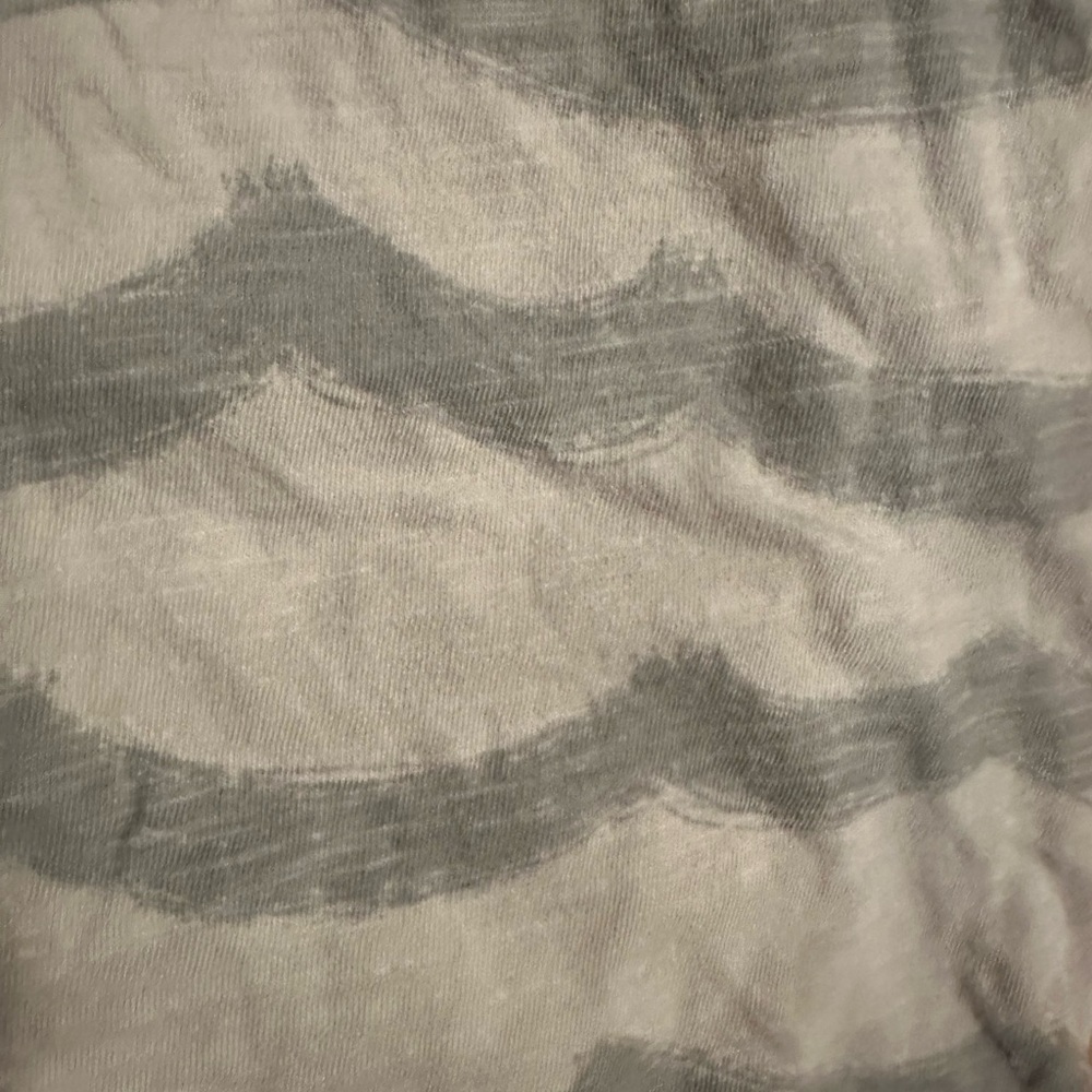 Gray and Cream Patterned Fabric